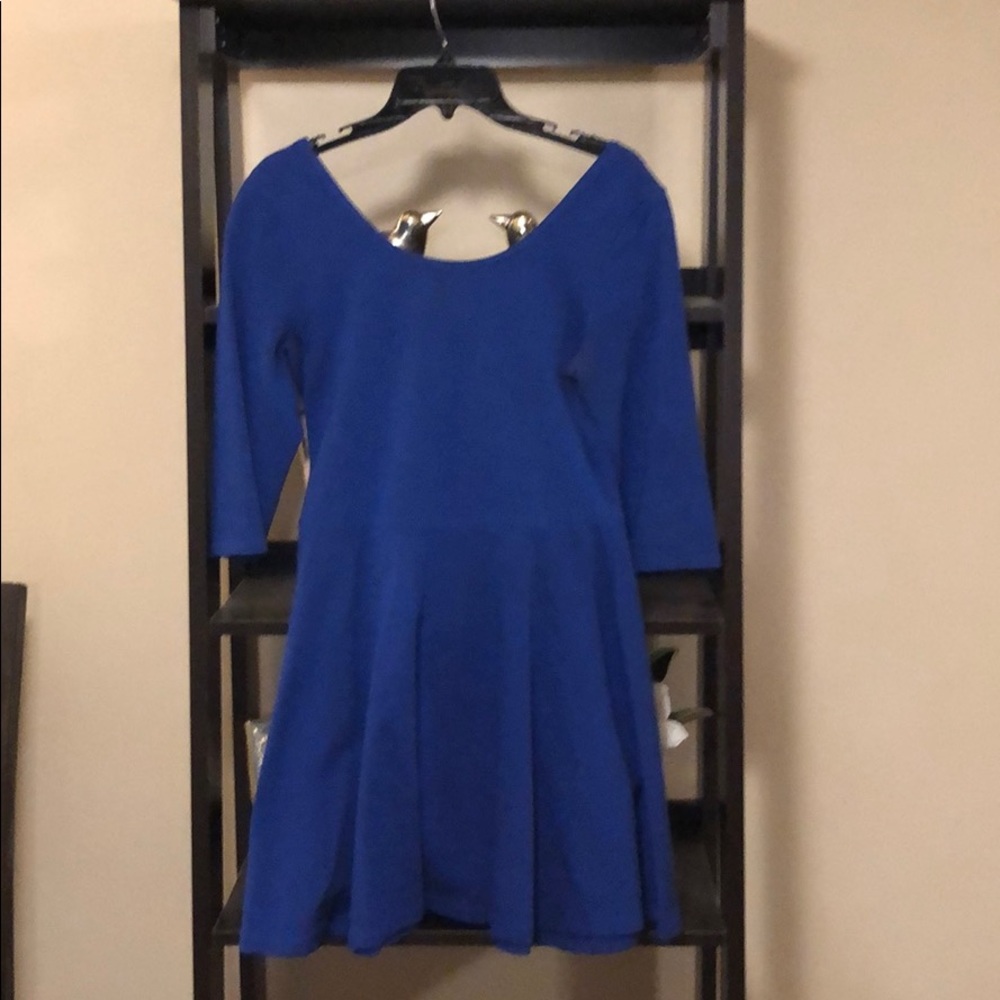 Blue mini dress